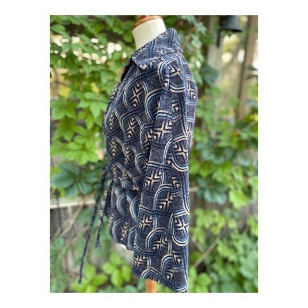 Vintage 70s Holt Renfrew Cotton Velvet Short Coat Fall Jacket - Picture 9 of 15